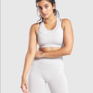 GYMSHARK VITAL SEAMLESS LIGHT GREY SET